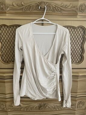 lululemon athletica Cream Long-Sleeve Wrap Top